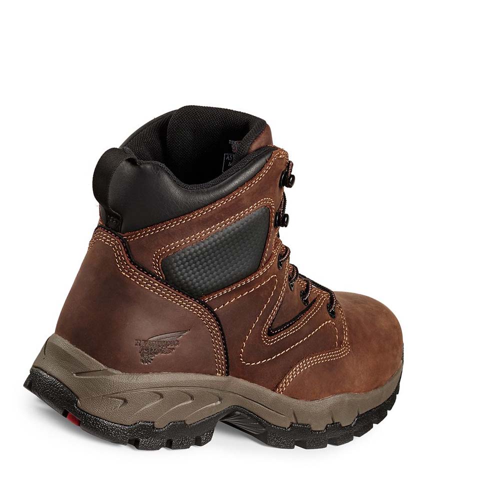 Red Wing 6-inch CSA Safety Toe Men's Hiking Boots Coffee | ZA 261SGL